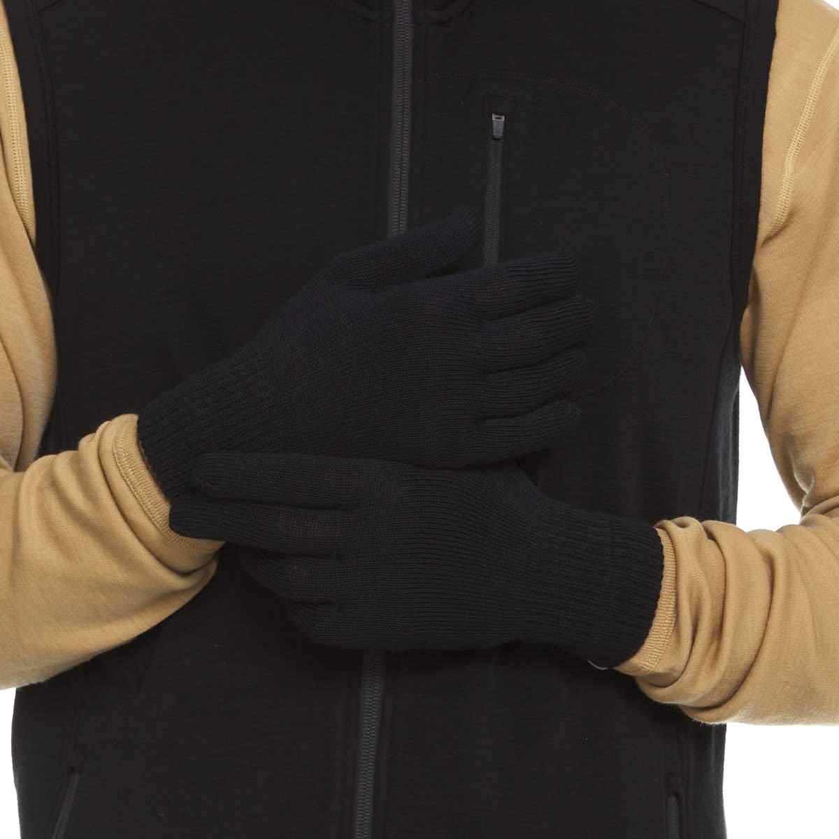 Minus33 Merino Wool Glove Liner - Warm Base Layer - Ski Liner Glove - 3 Season Wear - Multiple Colors and Sizes - Black - Large