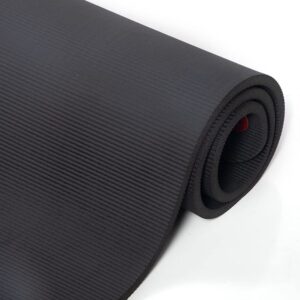 Power Systems Premium Hanging Club Exercise Mat, 72 x 23 x 5/8 Inches Thick, Jet Black (93832)