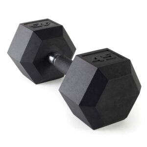 cap barbell coated dumbbell weights with padded grip, 45-pound