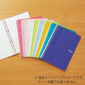 Kokuyo Campus Smart Ring Binder, B5 Pink Binder Notebook Up to 25 Sheets 26 Holes Slim Binder Folder with 10 Extra Campus Sarasara Loose-leaf Paper for Work, Study and Journal, Japan Import(RU-SP700P)