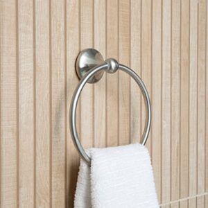 WholesalePlumbing 4-Piece Bathroom Hardware Accessory Set With 24" Towel Bar - Satin Nickel