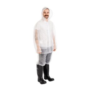 Stansport 3-Piece Deluxe Rainsuit - Clear (972-C-L)