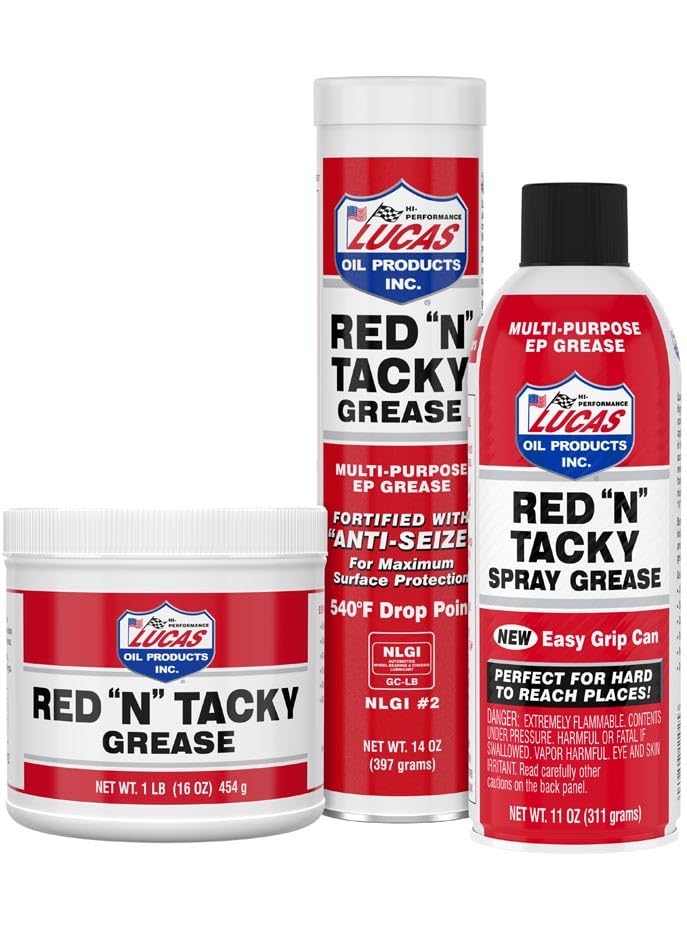 Lucas Oil 10574 Red "N" Tacky Grease - 1 Pound