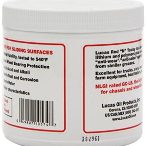 Lucas Oil 10574 Red "N" Tacky Grease - 1 Pound