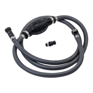 attwood 93806eus7 marine boat fuel line kit with universal sprayless fuel connector, 6-foot x 3/8-inch - johnson/evinrude