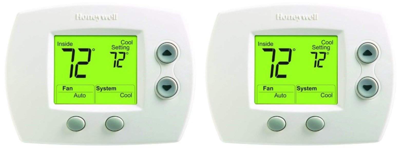 Honeywell TH5110D1006 Non-Programmable Thermostat, White, Pack of 2