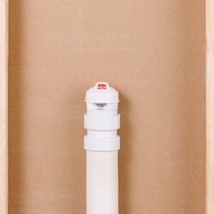 Oatey Sure-Vent 1-1/2 in.–2 in. 160 Branch, 24 Stack DFU Air Admittance Valve with White PVC Sch. 40 Adapter