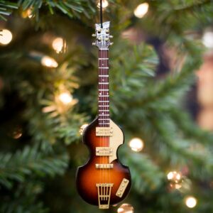 Broadway Gifts Bass Guitar Instrument Christmas Tree Ornament 5 inches