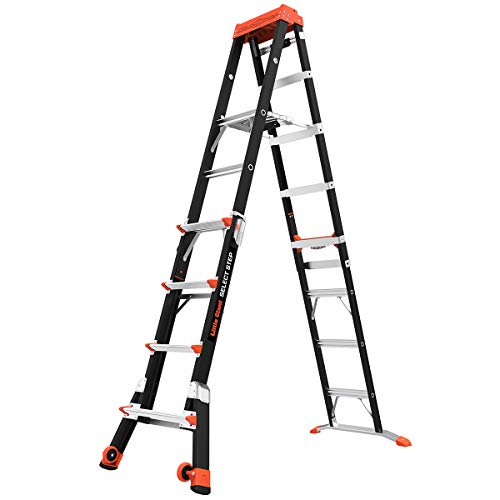 Little Giant Ladders, Select Step, 5-8 foot, Stepladder, Fiberglass, Type 1AA, 375 lbs weight rating, (15130-001)