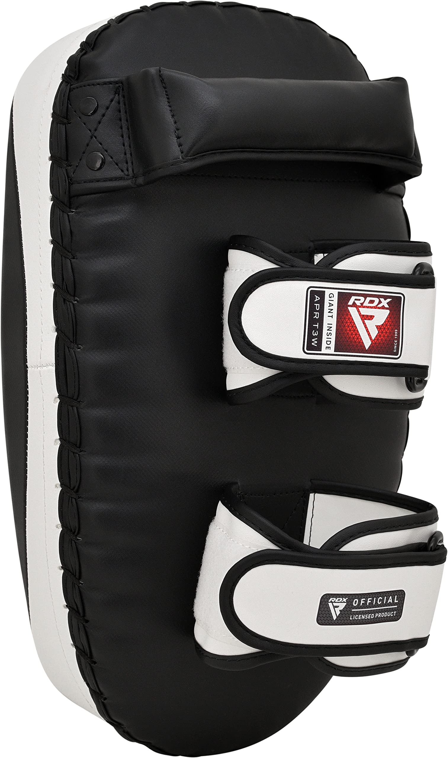 RDX Thai Pads for Kickboxing Muay Thai with Solid Handle Grip, Maya Hide Leather Curved Strike Shield for Boxing MMA Taekwondo Martial Arts, Training Combat Sports Knees Elbows Kicks Punches