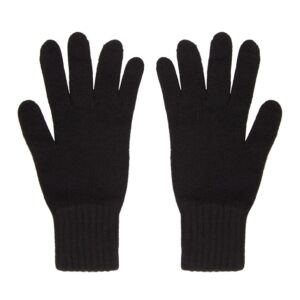 oxfords cashmere pure cashmere men’s gloves, black-one size