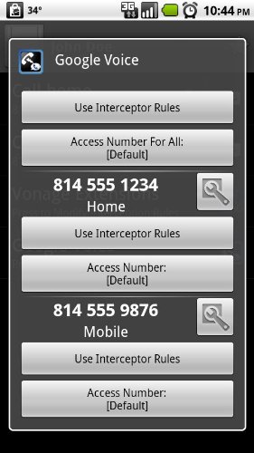 Call Interceptor: Google Voice