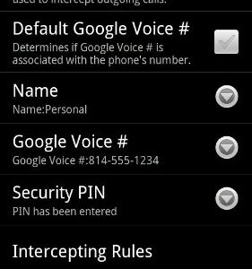 Call Interceptor: Google Voice