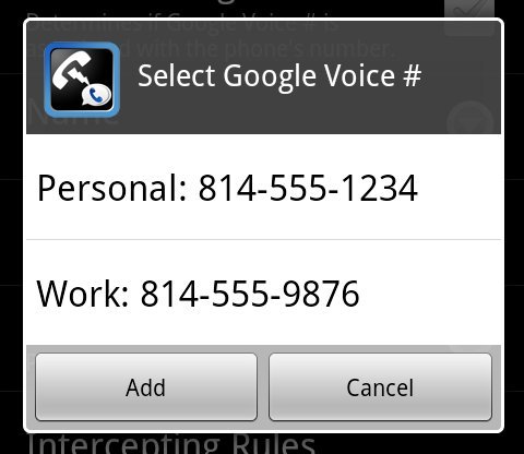 Call Interceptor: Google Voice