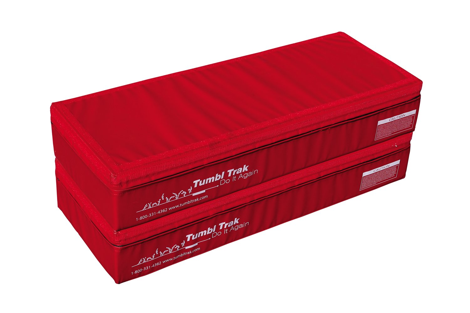 Tumbl Trak Spotting Booster Block Gymnastics Mat, Red, 48 in x 18 in x 8"