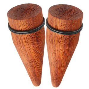 bodyjewellery 1 3/16 inch 30mm Organic Rose wood Ear large Gauges s Stretching Tapers Plugs ADDR Piercing 2Pcs