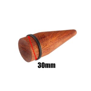 bodyjewellery 1 3/16 inch 30mm Organic Rose wood Ear large Gauges s Stretching Tapers Plugs ADDR Piercing 2Pcs