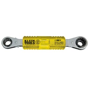 klein tools kt223x4-ins lineman's insulating 4-in-1 box wrench