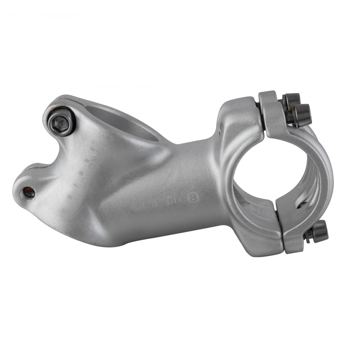 Origin8 Pro Fit Alloy Ergo Stem, 1" or 1-1/8" x 31.8-25.4/28.6-25.4 x 35d x 70mm, Silver