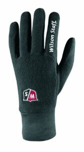 wilson staff men's rain and winter golf gloves (small, black)