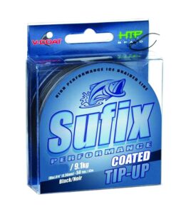 sufix performance 50-yards spool size tip up ice braid line (black, 50-pound)