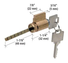 C.R. LAURENCE E2107 CRL Cylinder Lock with Compatible Keyway for Weiser, Kwikset and Weslock - Keyed Alike