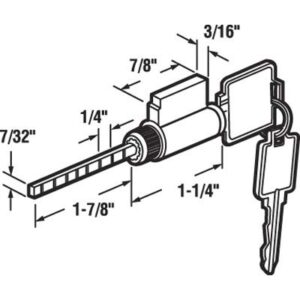 C.R. LAURENCE E2107 CRL Cylinder Lock with Compatible Keyway for Weiser, Kwikset and Weslock - Keyed Alike