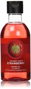 the body shop strawberry shower gel, paraben-free body wash, 8.4 fl. oz.