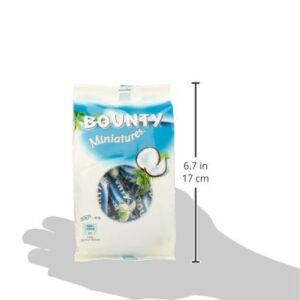 Bounty Miniatures 150g Milk Chocolate Bars, Filled with Juicy Coconut Cream, 130g