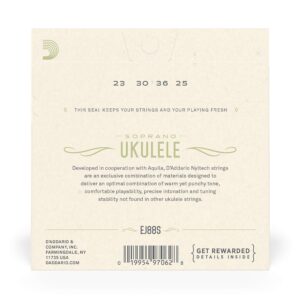 D'Addario EJ88S Nyltech Ukulele Strings, Soprano