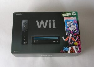 nintendo wii console with just dance 3 bundle - black