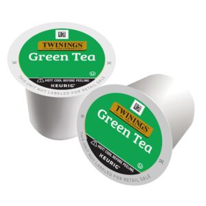 Twinings Pure Green Tea K-Cup Pods for Keurig, 24 Count (Pack of 1), Smooth Flavour, Enticing Aroma, Caffeinated, Enjoy Hot or Iced | Packaging May Vary