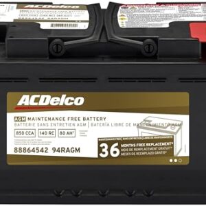 ACDelco Gold 94RAGM (88864542) 36 Month Warranty AGM BCI Group 94R Battery