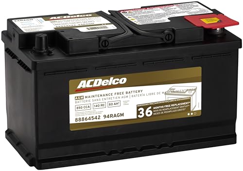 ACDelco Gold 94RAGM (88864542) 36 Month Warranty AGM BCI Group 94R Battery