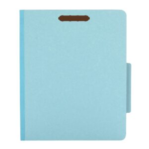 Pendaflex Classification Folders, 2 Dividers, 2" Fasteners, Letter Size, Blue, 10/Box (24130P)