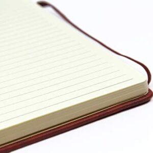 Silvine Executive Soft Feel Pocket Notebook Ruled with Marker Ribbon 160pp 90gsm 143x90mm Tan Ref 196T