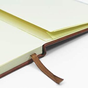 Silvine Executive Soft Feel Pocket Notebook Ruled with Marker Ribbon 160pp 90gsm 143x90mm Tan Ref 196T