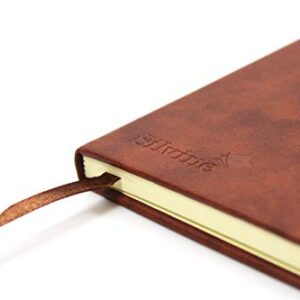 Silvine Executive Soft Feel Pocket Notebook Ruled with Marker Ribbon 160pp 90gsm 143x90mm Tan Ref 196T