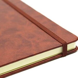 Silvine Executive Soft Feel Pocket Notebook Ruled with Marker Ribbon 160pp 90gsm 143x90mm Tan Ref 196T