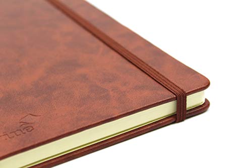 Silvine Executive Soft Feel Pocket Notebook Ruled with Marker Ribbon 160pp 90gsm 143x90mm Tan Ref 196T