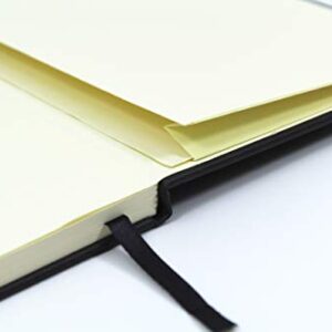 Silvine 391133 Executive Soft Feel Notebook Ruled with Marker Ribbon 160pp 90gsm A5 Black Ref 197BK