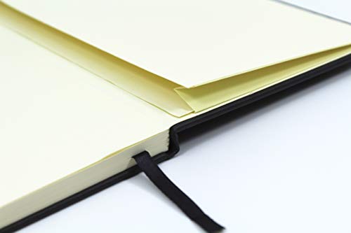 Silvine 391133 Executive Soft Feel Notebook Ruled with Marker Ribbon 160pp 90gsm A5 Black Ref 197BK