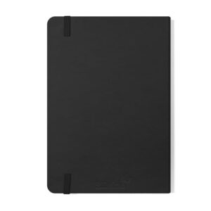 Silvine 391133 Executive Soft Feel Notebook Ruled with Marker Ribbon 160pp 90gsm A5 Black Ref 197BK