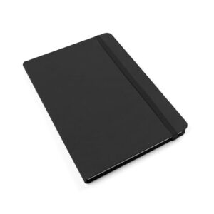 Silvine 391133 Executive Soft Feel Notebook Ruled with Marker Ribbon 160pp 90gsm A5 Black Ref 197BK