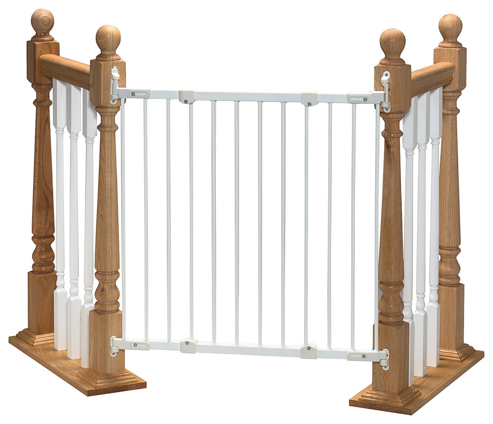 KidCo G2100 Angle Mount Metal Safeway Gate (White)