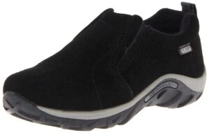 merrell unisex-child jungle moc frosty waterproof moccasin, black, 4 big kid