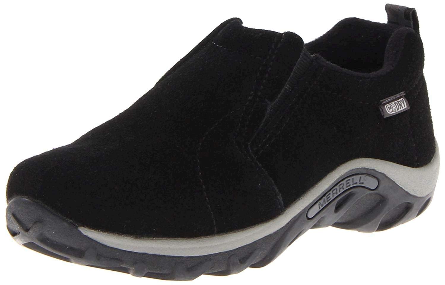 Merrell Unisex-Child Jungle Moc Frosty Waterproof Moccasin, Black, 4 Big Kid