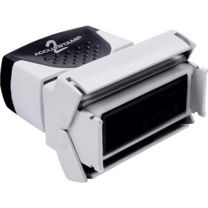 ACCU-STAMP2 Message Stamp with Shutter, 1-Color, APPROVED, 1-5/8" x 1/2" Impression, Pre-Ink, Blue Ink (035575)