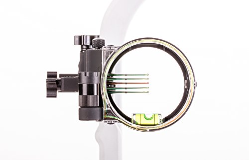 Trophy Ridge Cypher Archery Bow Sight - .019 Fiber Optic 5 Pin Sight, Tool Less Windage and Elevation Adjustability, Adjustable Rheostat Light, Ambidextrous