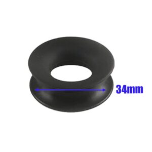 34mm Black Implant grade sili Double Flare Flesh Tunnels Large Gauge Plug AKCU Ear Stretching Stretchers Piercing SI04 2Pcs